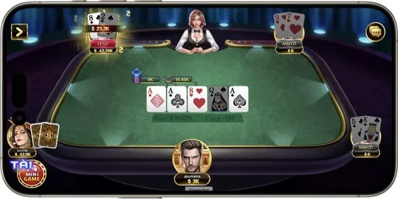 Ván Poker thường khởi động khi có từ 2-10 người tham gia